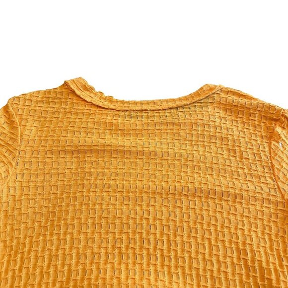 Free People Beach Orange Short Sleeve Stretch Dress Swim Coverup Size XS NWT - Picture 7 of 11